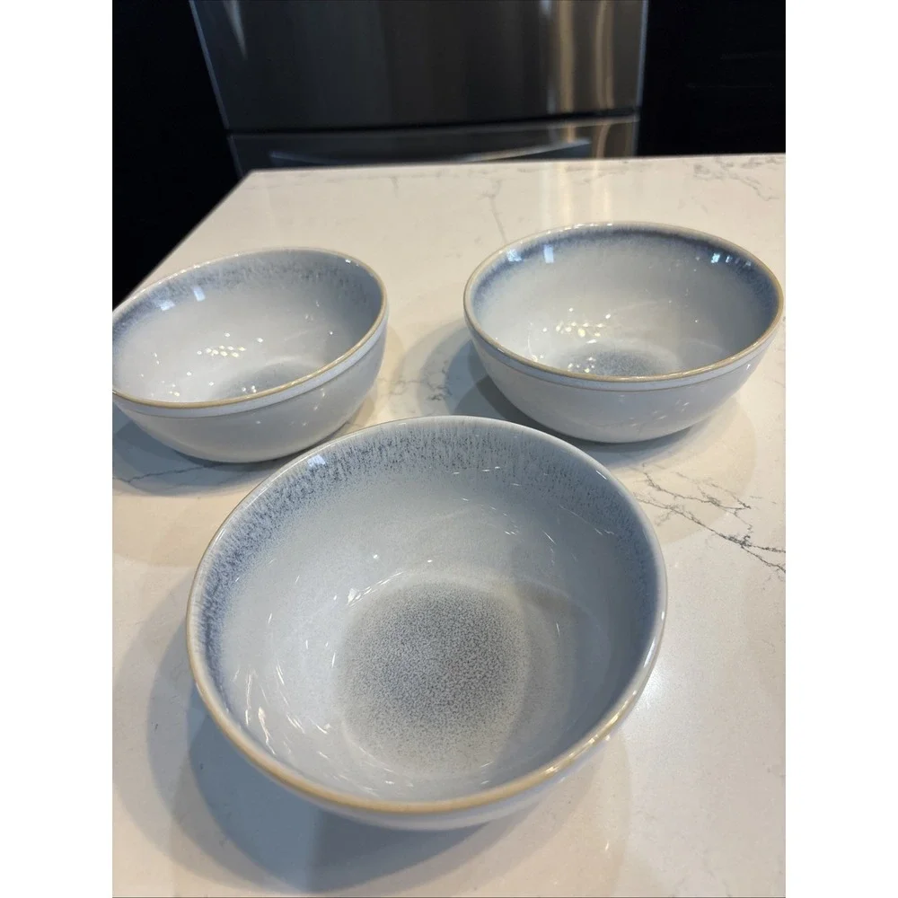 Corelle Coordinates Stoneware 3 Pc Bowls Blue Speckle